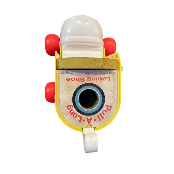 Vintage Fisher Price Pull-a-Long Lacing Shoe Used Fair Condition - Picture 6 of 12